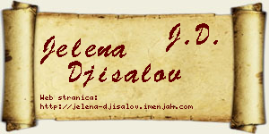Jelena Đisalov vizit kartica